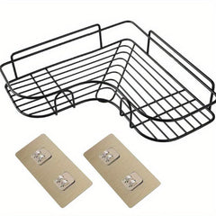 2pcs Toilet Corner Rack Rust Proof Bathroom Storage Shower Shelf