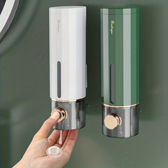 Wall Mounted Soap Dispenser - Manual Press Hand Sanitizer Shampoo
