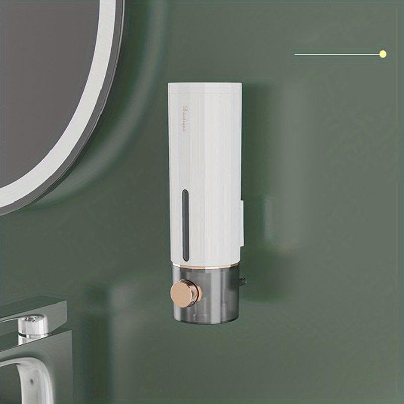 Wall Mounted Soap Dispenser - Manual Press Hand Sanitizer Shampoo