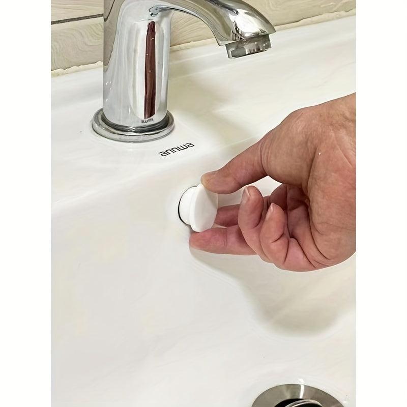 1pc Sink Anti overflow Plug Drain Anti-odor Leakage Round Bathroom