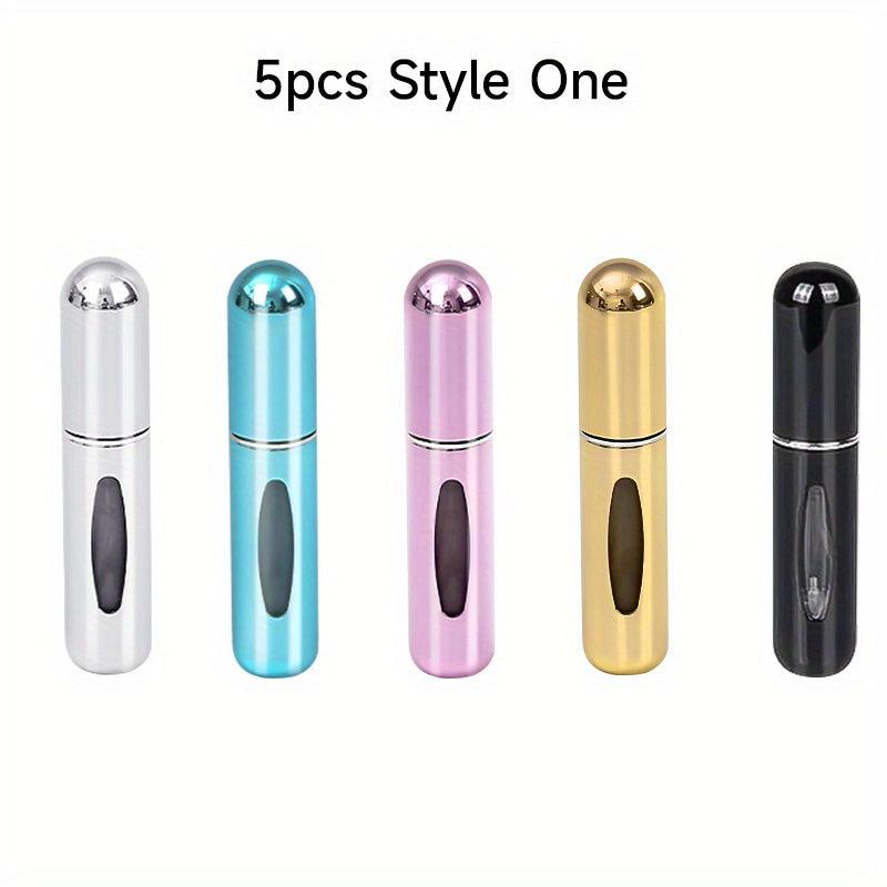 5pcs 5ml Travel Perfume Bottle Refillable Atomizer Portable Mini Spray Bottles