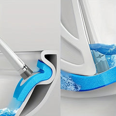 Disposable Toilet Brush With 16 Refills for Bathroom Cleaning