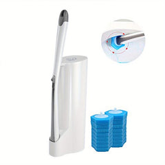 Disposable Toilet Brush With 16 Refills for Bathroom Cleaning