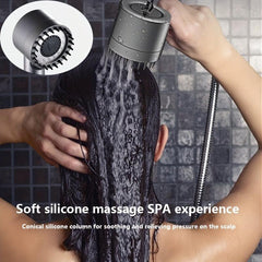 Adjustable 3-Speed Shower Head Water Massage