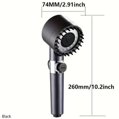 Adjustable 3-Speed Shower Head Water Massage