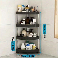 Bathroom Corner Shelf Storage Rack Toilet Storage Cart
