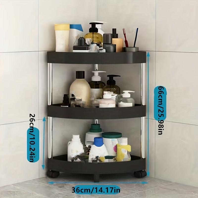 Bathroom Corner Shelf Storage Rack Toilet Storage Cart