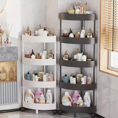 Bathroom Corner Shelf Storage Rack Toilet Storage Cart