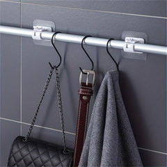 Self Adhesive Curtain Rod Brackets - No Drilling, Adjustable Hangers