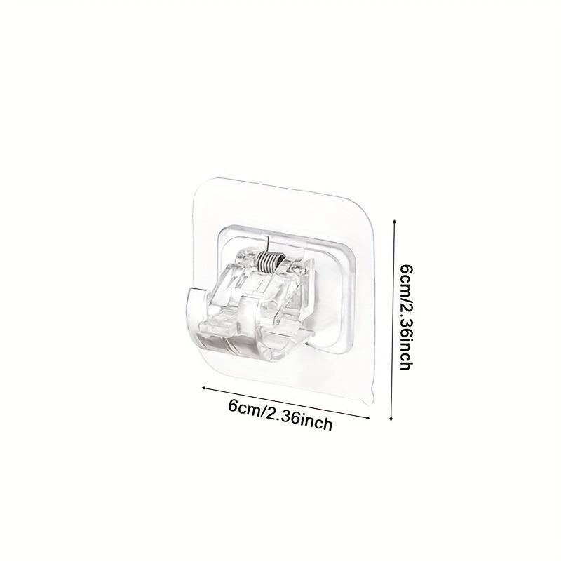 Self Adhesive Curtain Rod Brackets - No Drilling, Adjustable Hangers