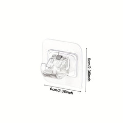 Self Adhesive Curtain Rod Brackets - No Drilling, Adjustable Hangers