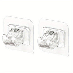 Self Adhesive Curtain Rod Brackets - No Drilling, Adjustable Hangers
