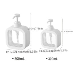 1pc Empty Plastic Pump Bottles Dispenser Clear for Lotions Shampoos