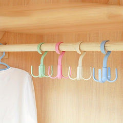 360 Rotatable Closet Hook for Bags Scarves Belts Organizer