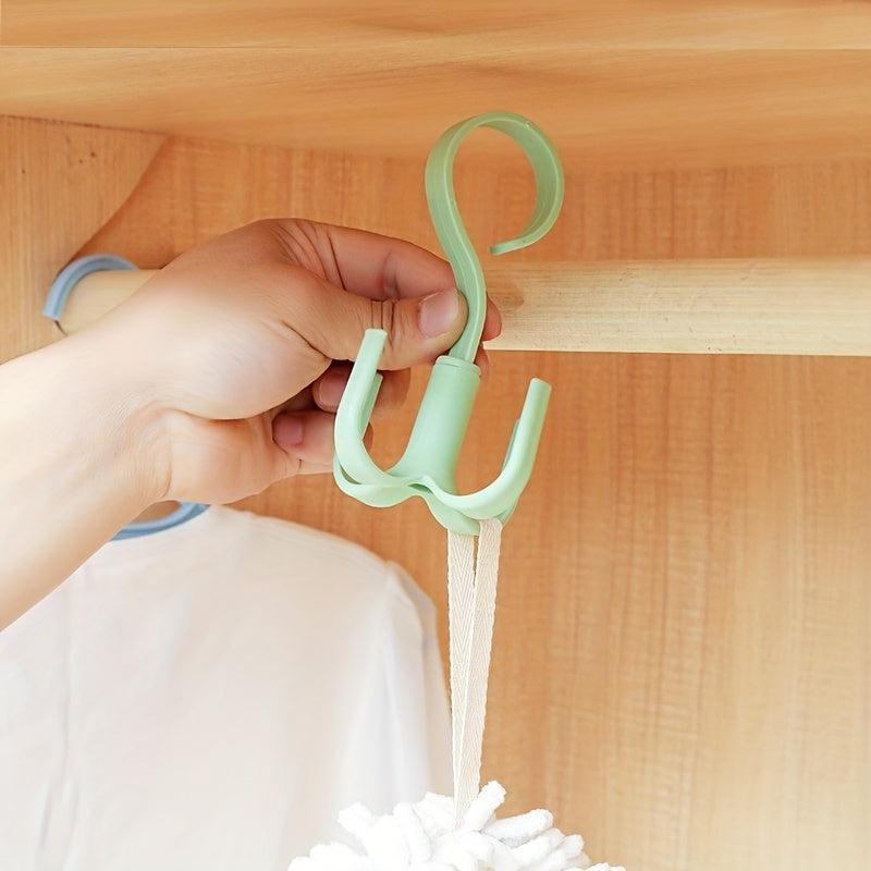 360 Rotatable Closet Hook for Bags Scarves Belts Organizer
