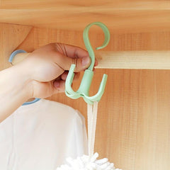 360 Rotatable Closet Hook for Bags Scarves Belts Organizer