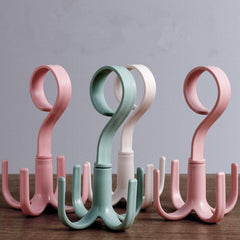 360 Rotatable Closet Hook for Bags Scarves Belts Organizer