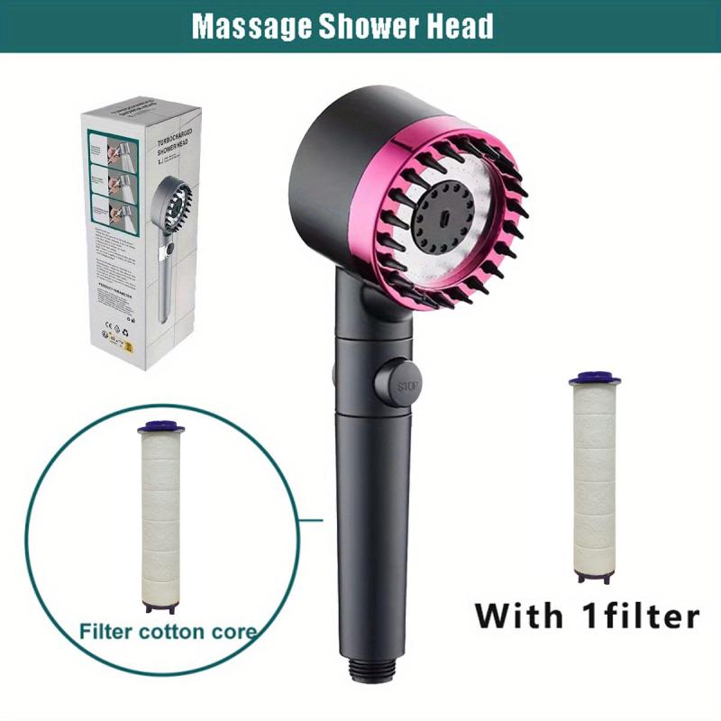 Adjustable High Pressure Shower Head 3 Modes Water Saving Filter Spray Nozzle