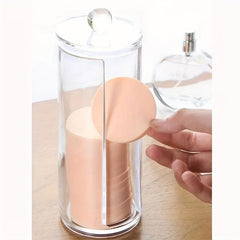 Acrylic Cotton Pad Container Dust-proof Storage Box