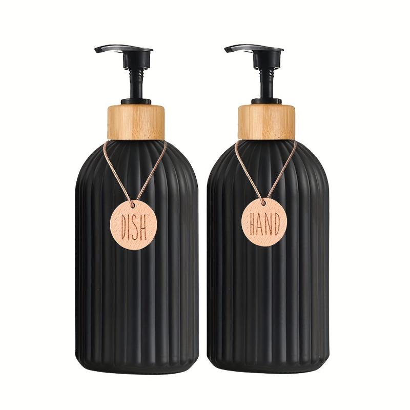 Stylish Dish Soap Dispenser Set Countertop Hands Soap and Dish Soap