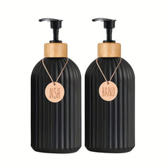 Stylish Dish Soap Dispenser Set Countertop Hands Soap and Dish Soap