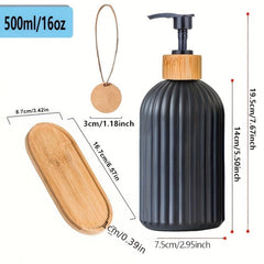 Stylish Dish Soap Dispenser Set Countertop Hands Soap and Dish Soap