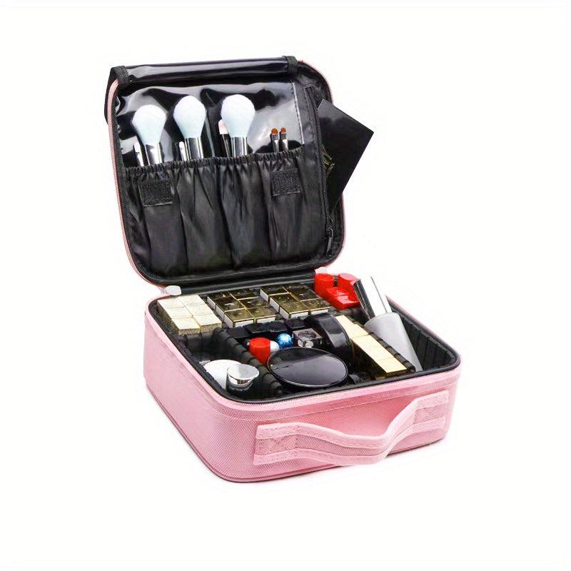 Travel Makeup Bag Double Layer Portable Cosmetic Bag Waterproof Makeup Case