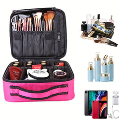 Travel Makeup Bag Double Layer Portable Cosmetic Bag Waterproof Makeup Case