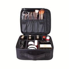 Travel Makeup Bag Double Layer Portable Cosmetic Bag Waterproof Makeup Case