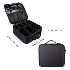 Travel Makeup Bag Double Layer Portable Cosmetic Bag Waterproof Makeup Case