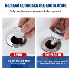 Bathroom Sink Stopper Pop Up Drain Filter Plug Copper Stopper Bathroom Tools