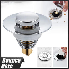 Bathroom Sink Stopper Pop Up Drain Filter Plug Copper Stopper Bathroom Tools