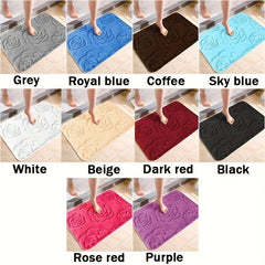 Rose Floor Mat Water Absorption Anti-skid Bathroom Doormat