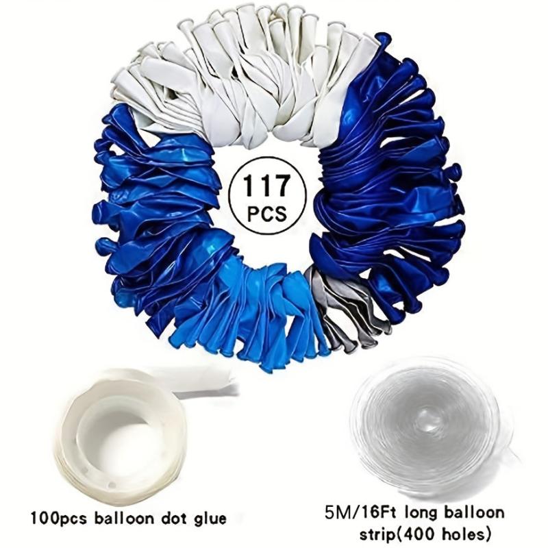 119pcs Silvery Latex Balloons Wedding Party Decor
