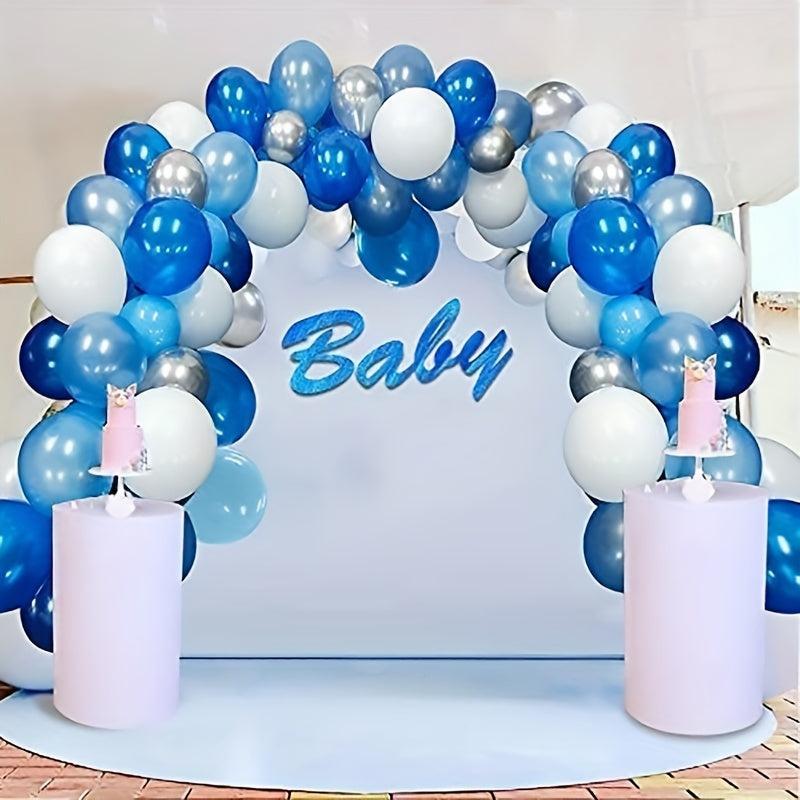119pcs Silvery Latex Balloons Wedding Party Decor