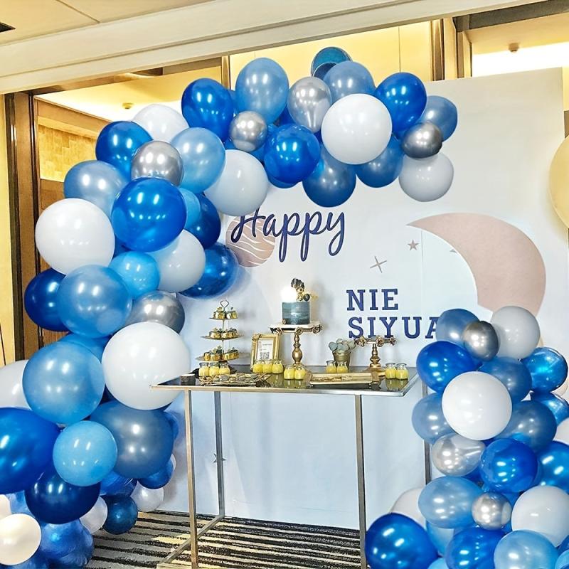 119pcs Silvery Latex Balloons Wedding Party Decor