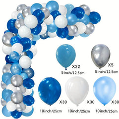 119pcs Silvery Latex Balloons Wedding Party Decor