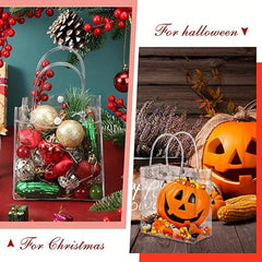 20pcs Clear PVC Gift Bags with Handles for Various Occasions