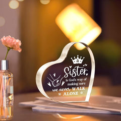 Sister Sister Sister Birthday Acrylic Keepsake From Sister Brother