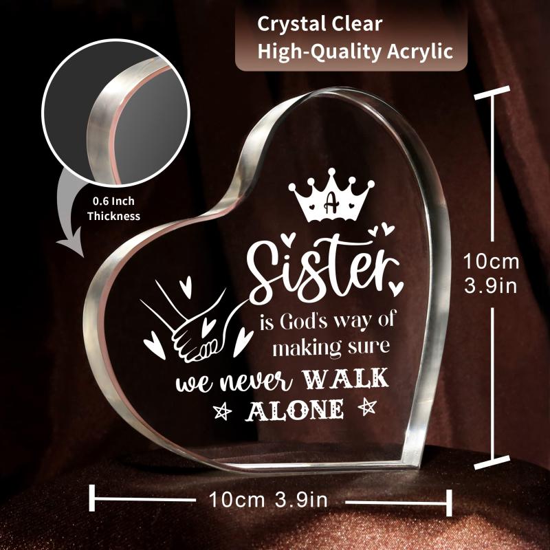Sister Sister Sister Birthday Acrylic Keepsake From Sister Brother