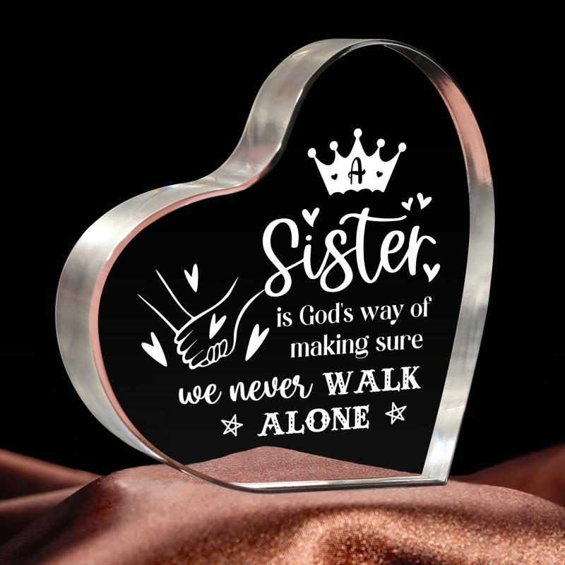 Sister Sister Sister Birthday Acrylic Keepsake From Sister Brother