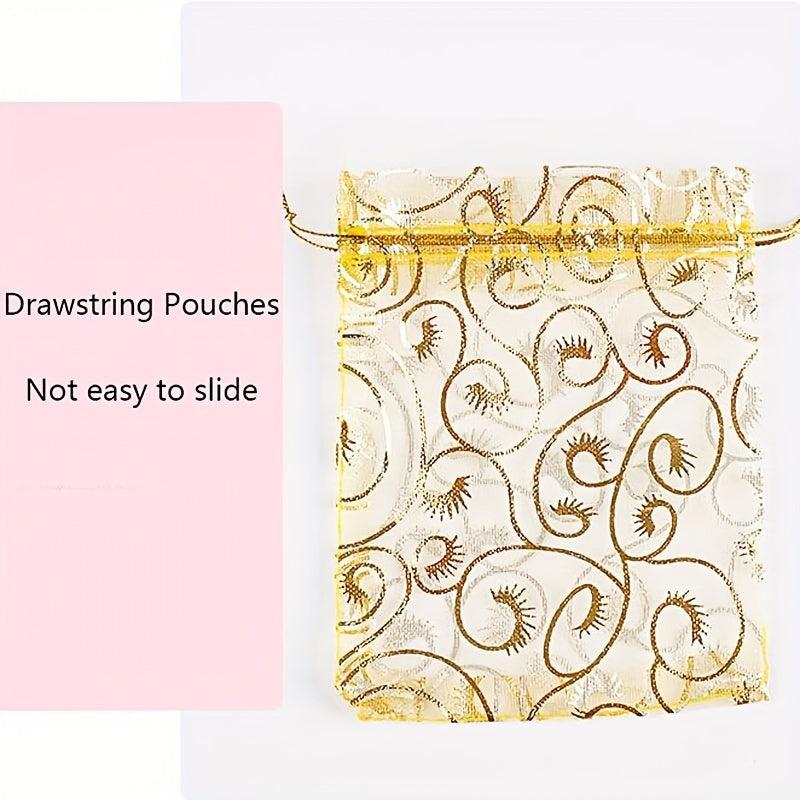 100pcs Organza Bags 8 99 11 Drawstring Storage Bag Jewelry Gift Bag