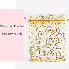 100pcs Organza Bags 8 99 11 Drawstring Storage Bag Jewelry Gift Bag