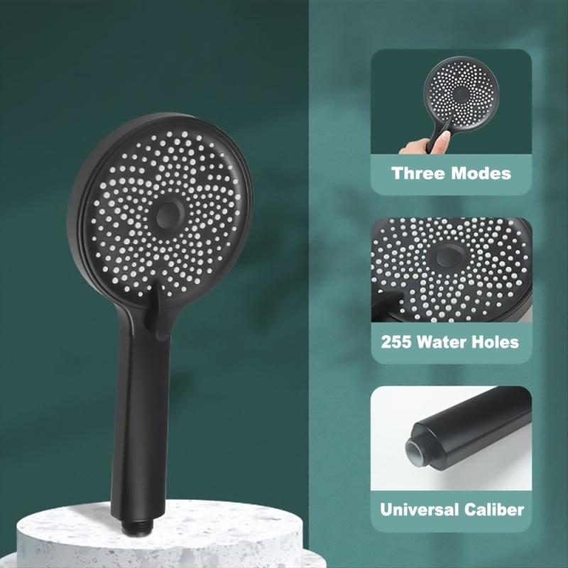Large Plate Shower Head Handheld High Pressure Rain Massage Bathroom Accessories