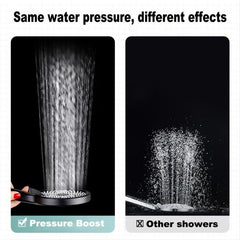 Large Plate Shower Head Handheld High Pressure Rain Massage Bathroom Accessories