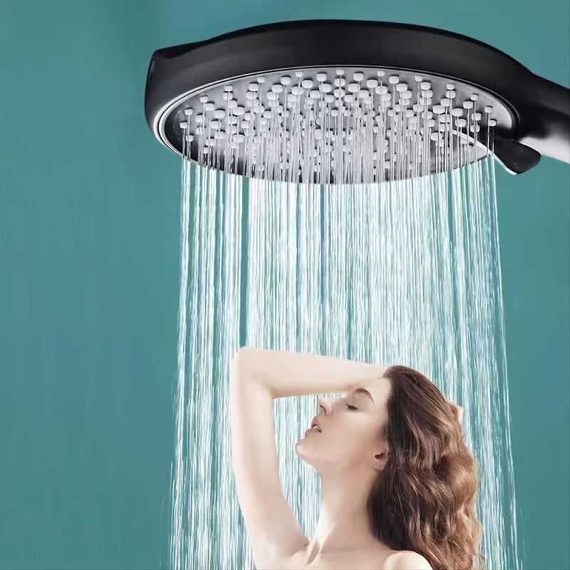 Large Plate Shower Head Handheld High Pressure Rain Massage Bathroom Accessories