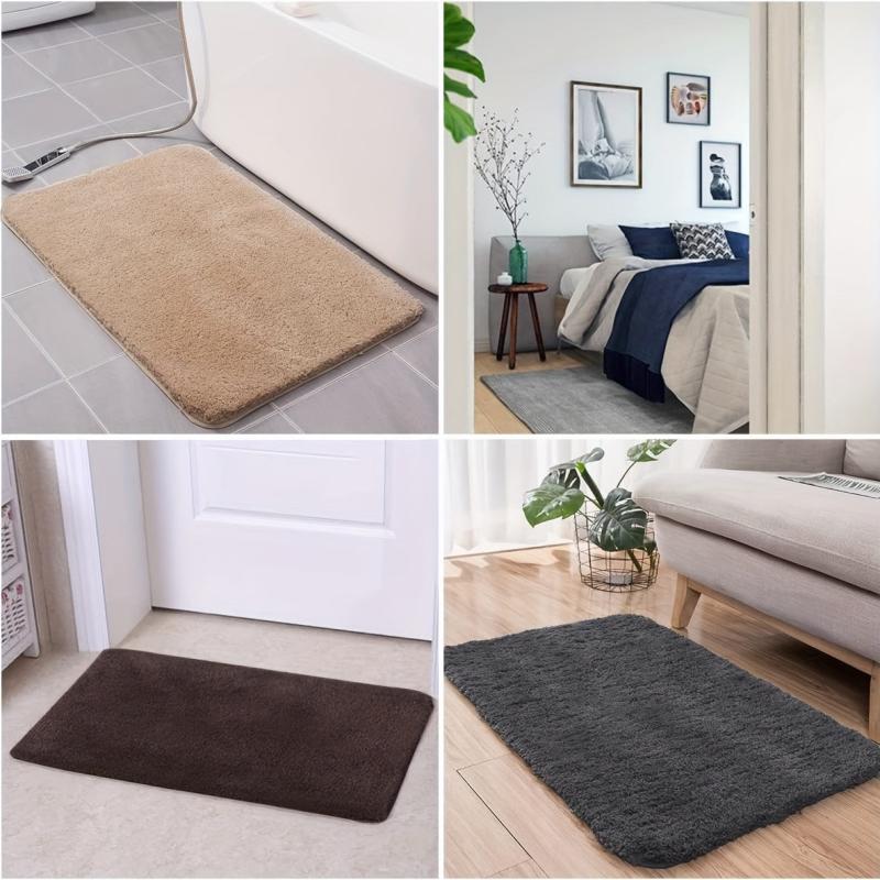 Soft Plush Floor Mat for Bathroom Bedroom Living Room