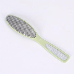 Stainless Steel Double Headed Foot Scrubbing Board for Dead Skin Removal