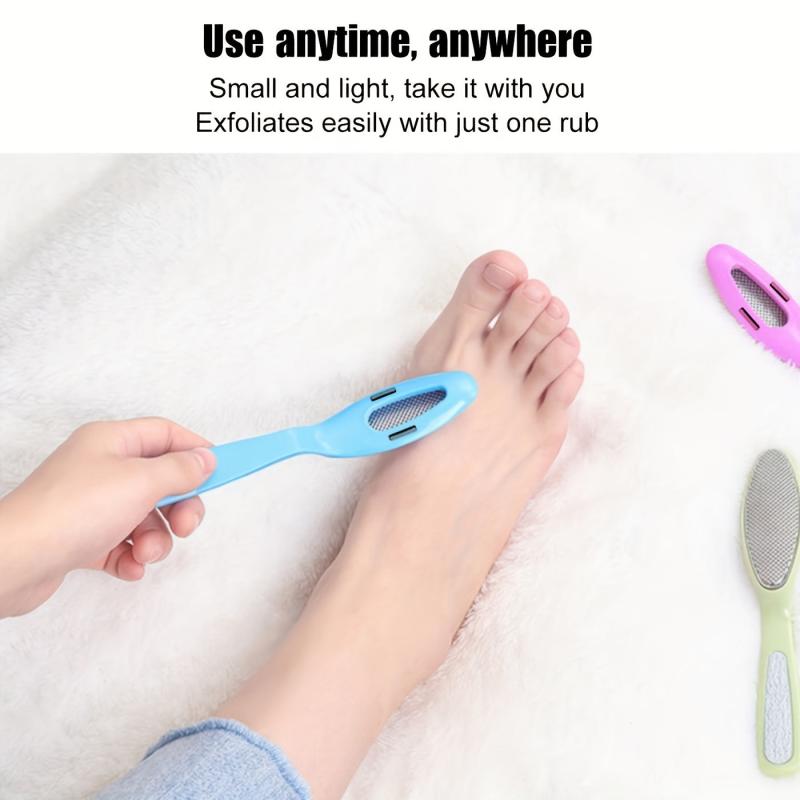 Stainless Steel Double Headed Foot Scrubbing Board for Dead Skin Removal