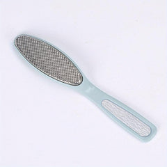 Stainless Steel Double Headed Foot Scrubbing Board for Dead Skin Removal